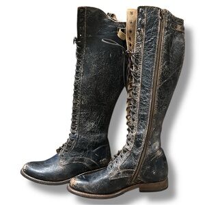 Bed Stu Della Boots, excellent condition, worn once. Black rustic color Size 8.5